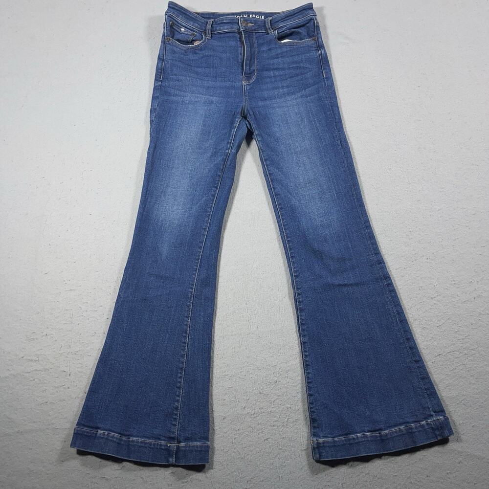 American Eagle Outfitters Women's Blue Flare Jeans